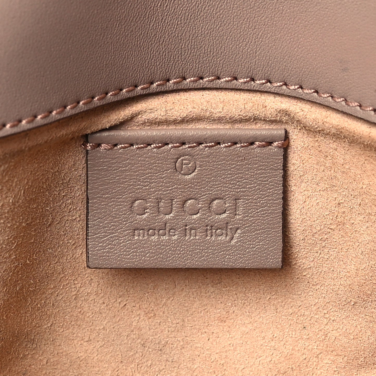 Calfskin Matelasse Super Mini GG Marmont Shoulder Bag Porcelain Rose