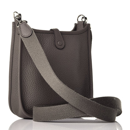 Hermes Taurillon Clemence Evelyne TPM Etain 3 of 9