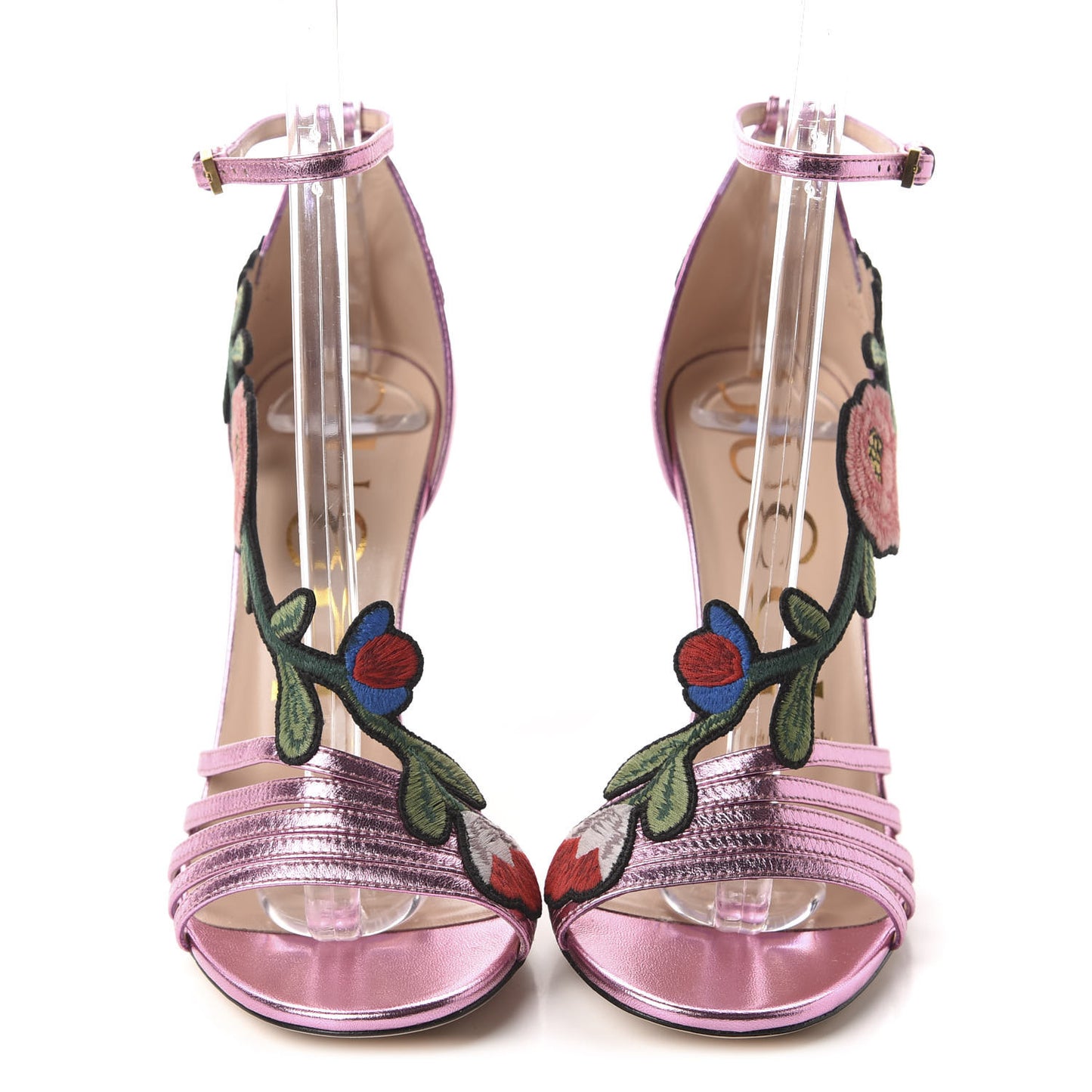 Metallic Nappa Ophelia High Heel Sandals 36.5 Rosa