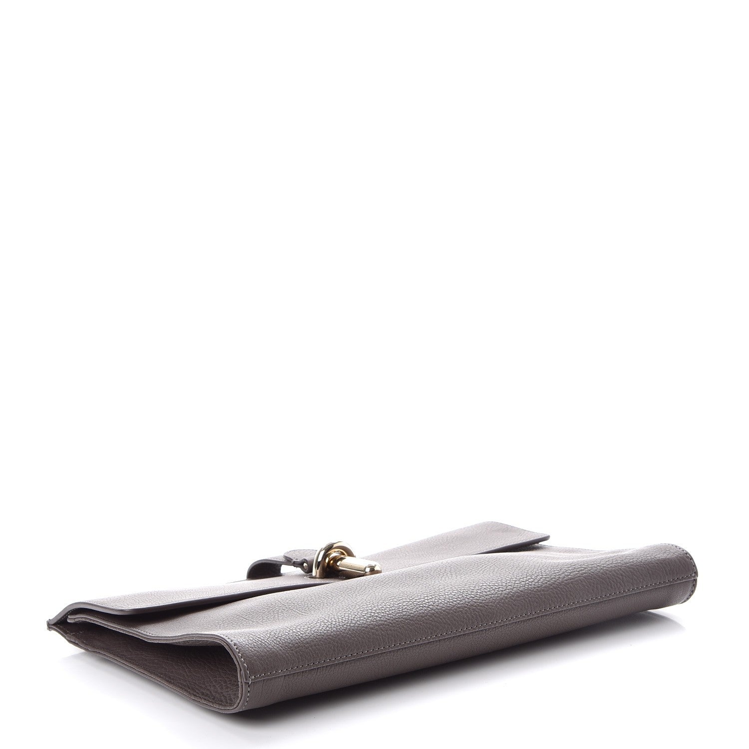 Balenciaga Grained Calfskin Tube L Clutch Grey 4 of 7