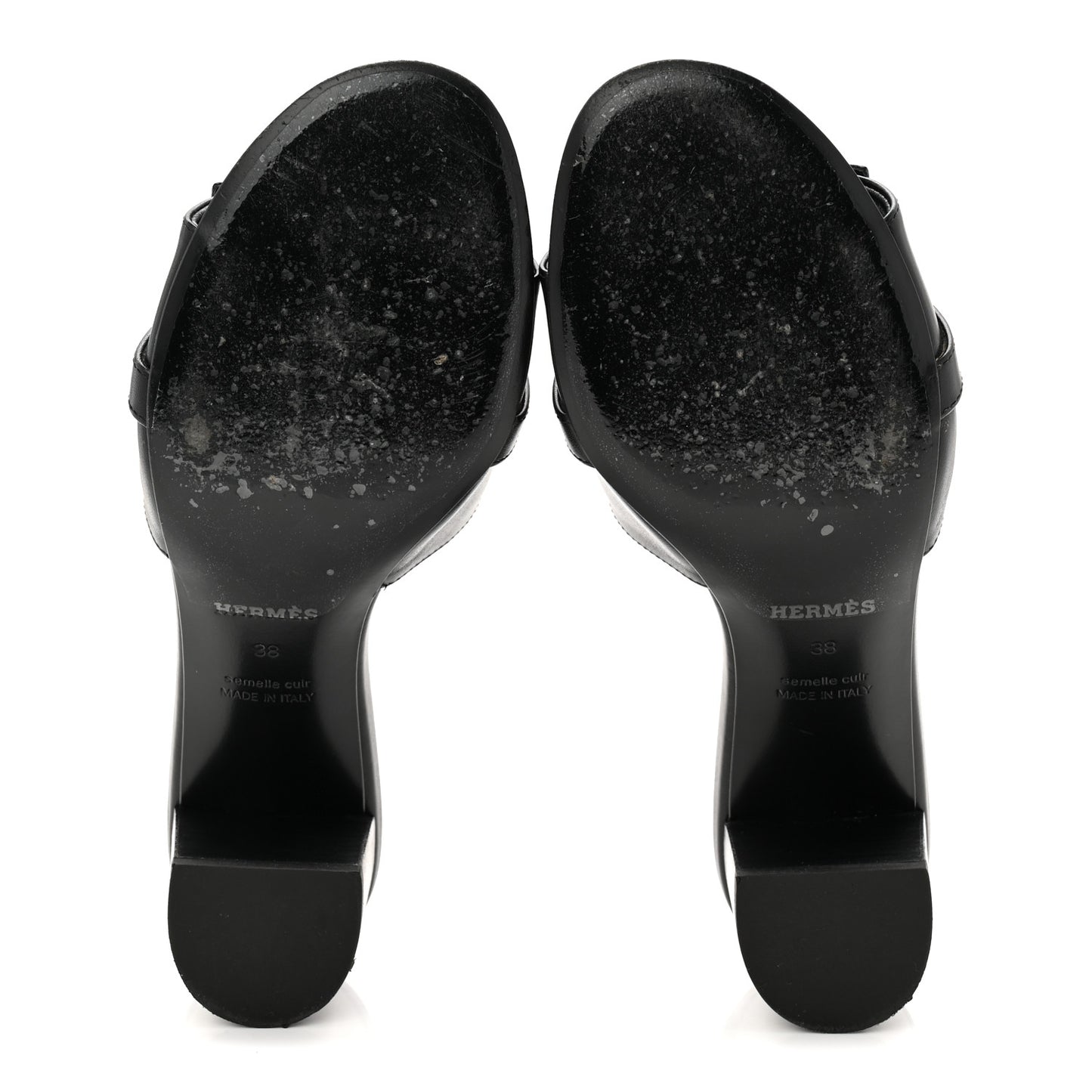 Calfskin Gigi 50 Sandals 38 Black