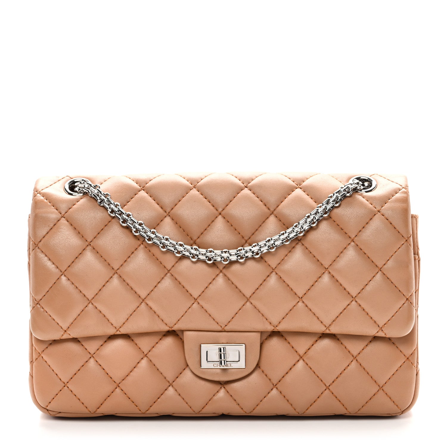 Chanel Lambskin Quilted 2.55 Reissue 226 Flap Beige 1 of 10