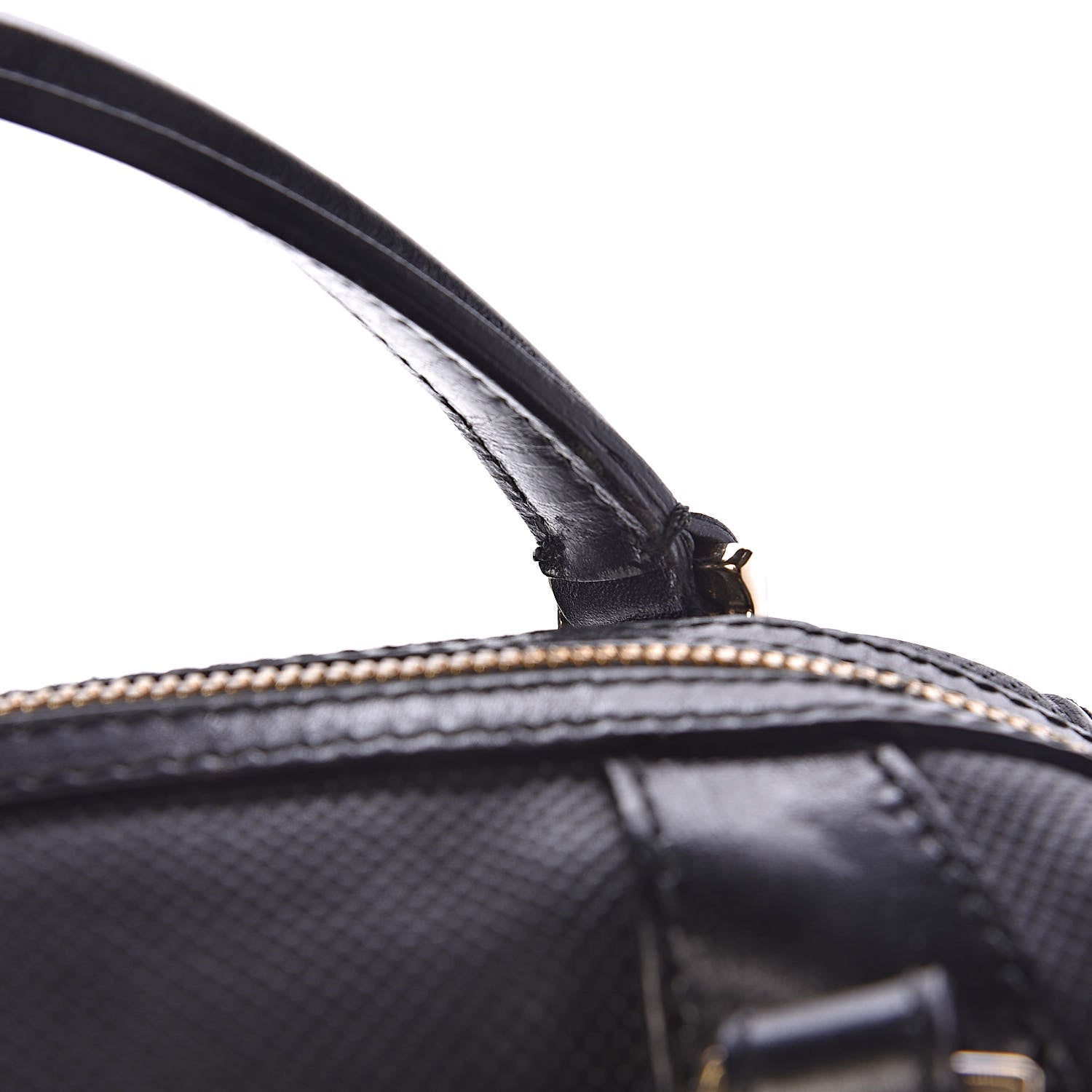 Burberry Calfskin Perforated Ellers Satchel Black 19 of 31