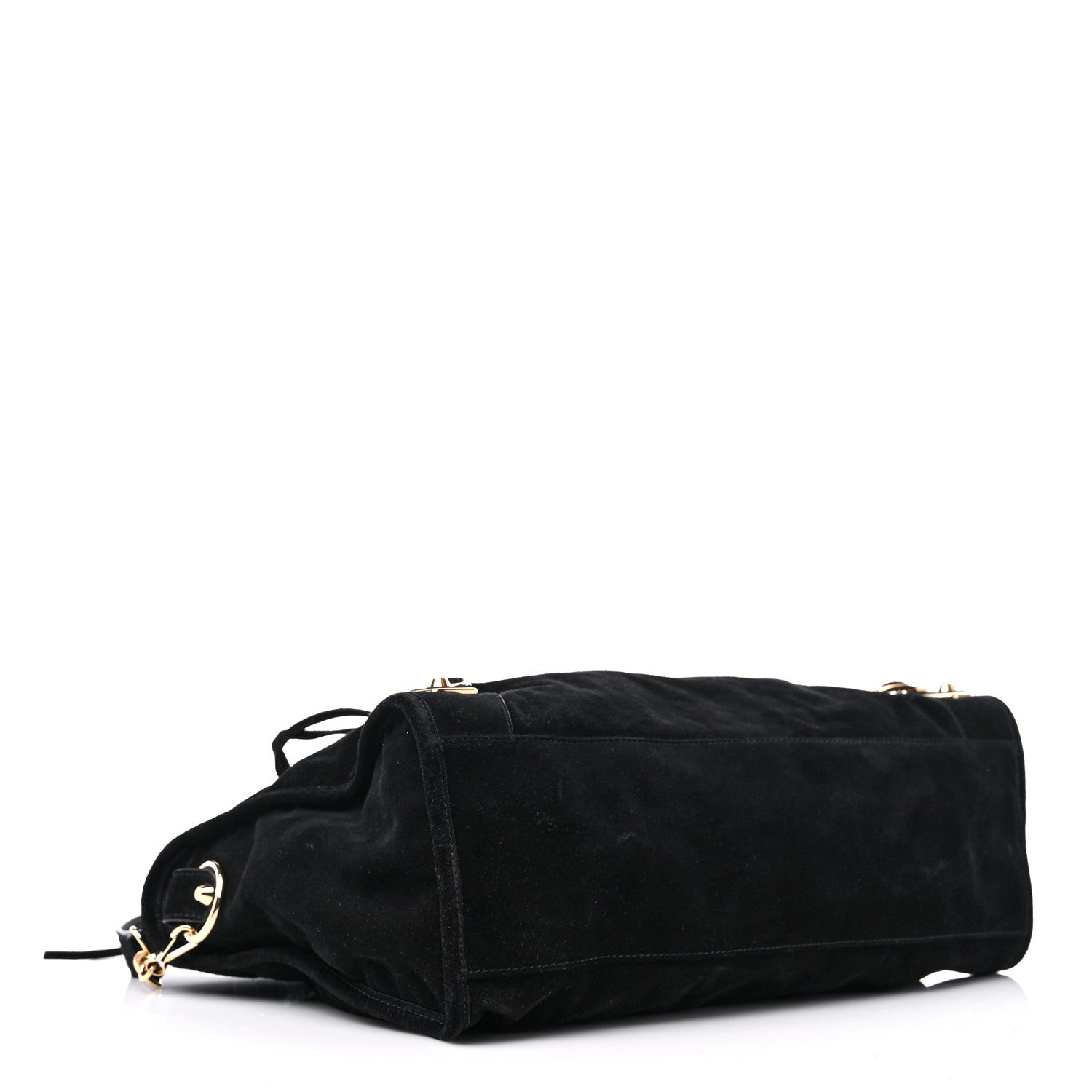 Balenciaga Baby Daim Suede Gold Metallic Edge Hardware City Black 3 of 13