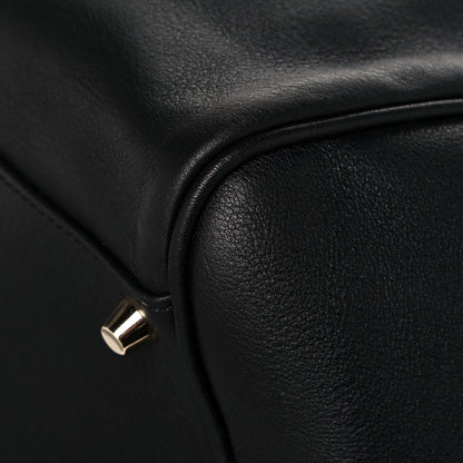 Burberry Calfskin Small Canterbury Tote Black 12 of 13