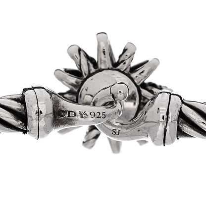 David Yurman Sterling Silver Diamond Starburst Bracelet 3 of 3