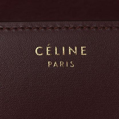 Celine Box Calfskin Small Classic Box Flap Bag Burgundy 6 of 11