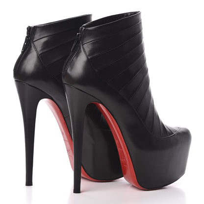 Christian Louboutin Nappa Amor 160 Platform Ankle Booties 38 Black 4 of 10