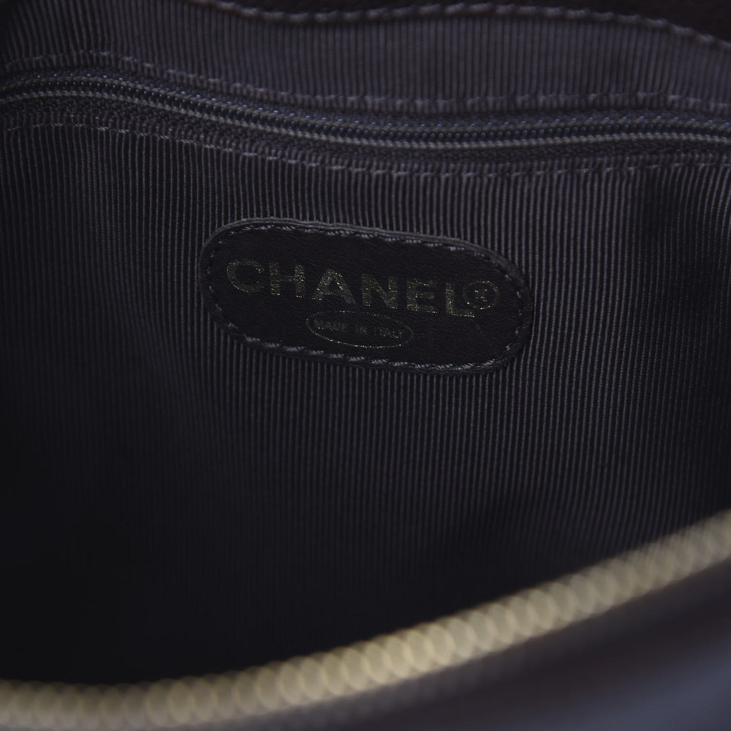 Caviar Flap Shoulder Bag Dark Brown