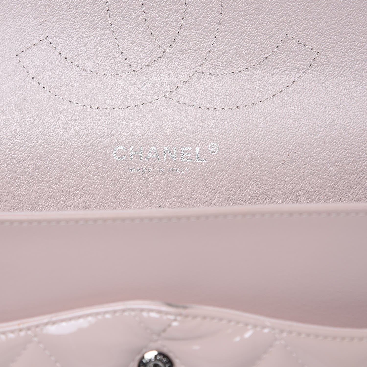 Chanel Patent Quilted Jumbo Double Flap Light Pink 6 of 15