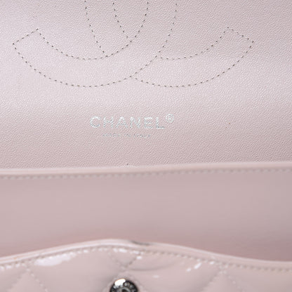 Chanel Patent Quilted Jumbo Double Flap Light Pink 6 of 15