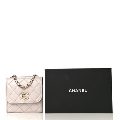 Chanel Lambskin Quilted Mini Trendy CC Clutch With Chain Light Purple 11 of 11