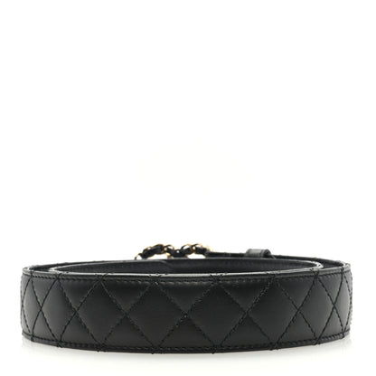 Chanel Calfskin Quilted CC Chain Belt 80 32 Black 2 of 4