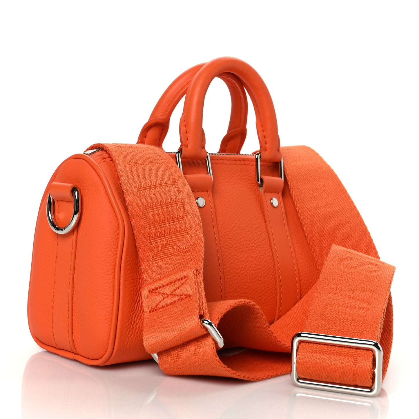 Grained Calfskin Aerogram Keepall XS Orange