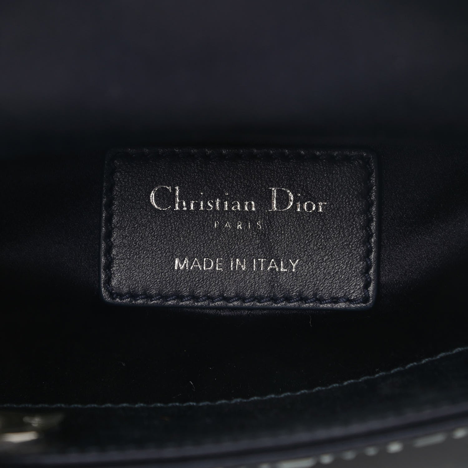 Christian Dior Satin Crystal Cannage Mini Lady Dior Black 5 of 9
