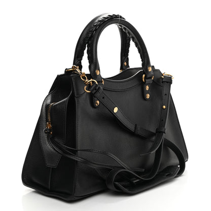 Balenciaga Grained Calfskin Neo Classic Gold Hardware S City Black 3 of 9