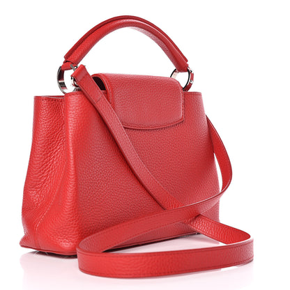 Louis Vuitton Taurillon Capucines BB Rubis 3 of 8
