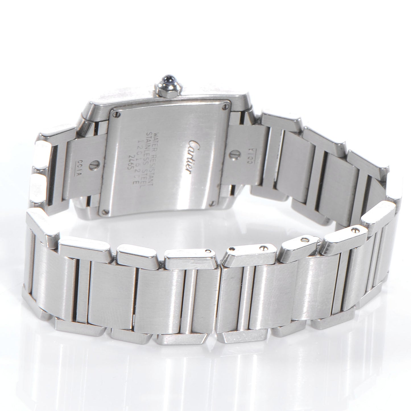 Stainless Steel 25mm Tank Francaise Quartz Watch