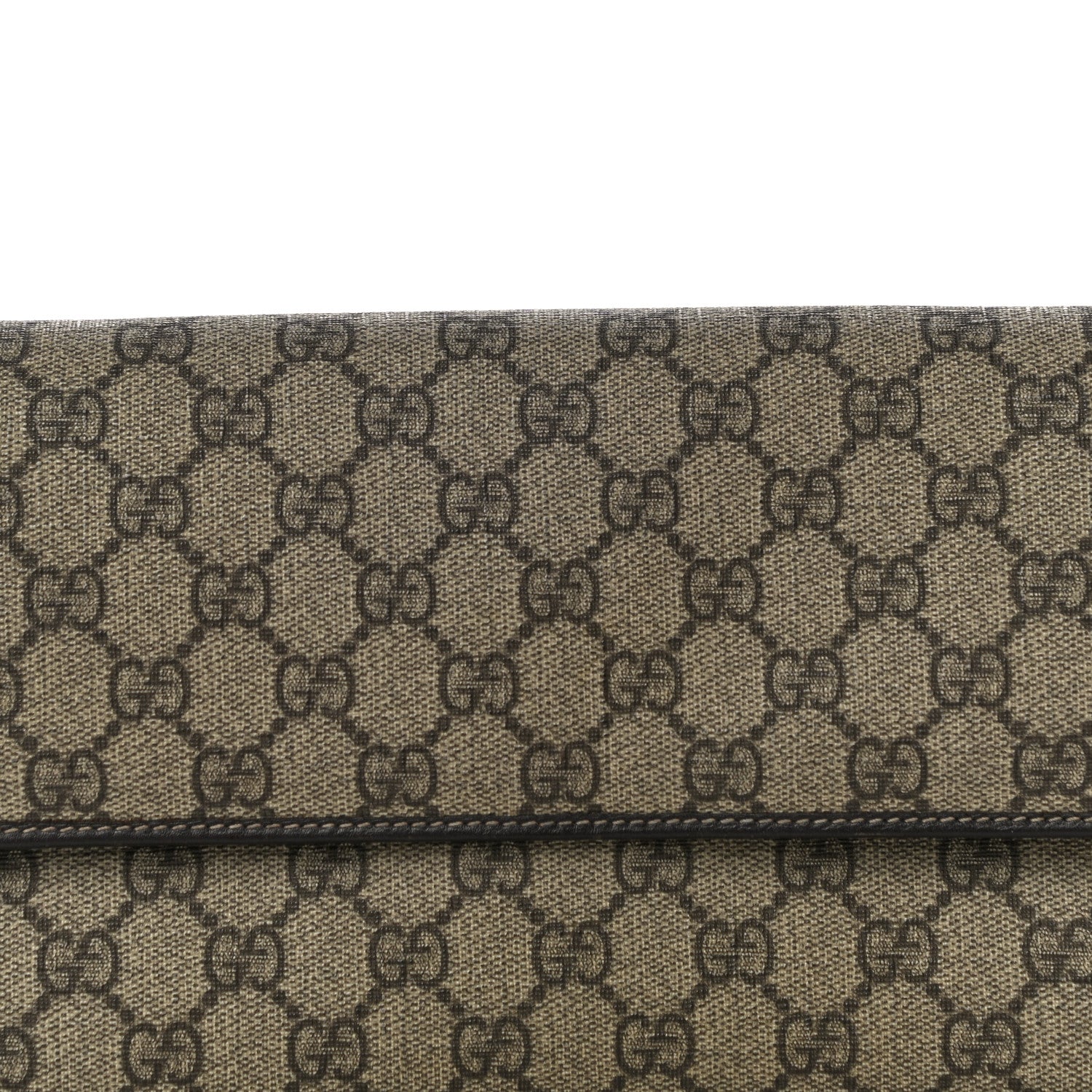 Gucci GG Supreme Monogram Travel Organizer Flap Wallet Brown 6 of 13