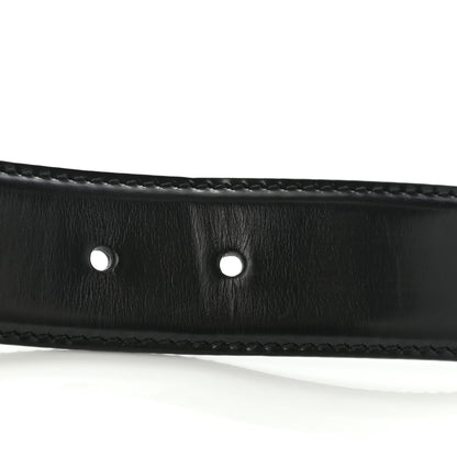 Gucci Calfskin Snake Belt 80 32 Black 6 of 9