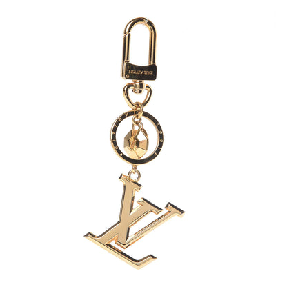 Louis Vuitton LV Facettes Bag Charm Key Holder Gold 1 of 4