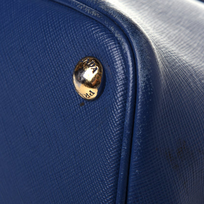 Prada Saffiano Lux Large Promenade Tote Bleuette 11 of 11