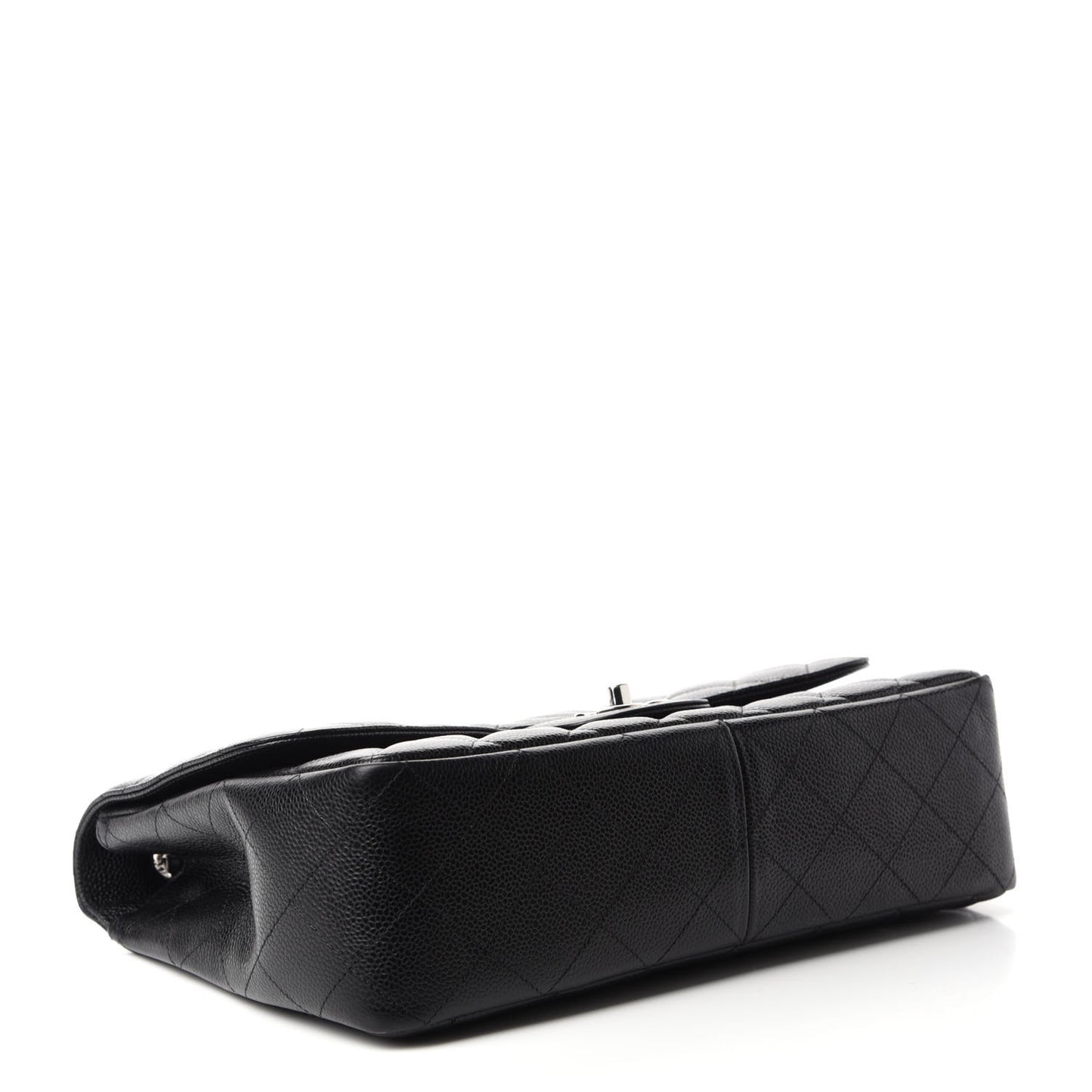 Caviar Quilted Jumbo Single Flap Black