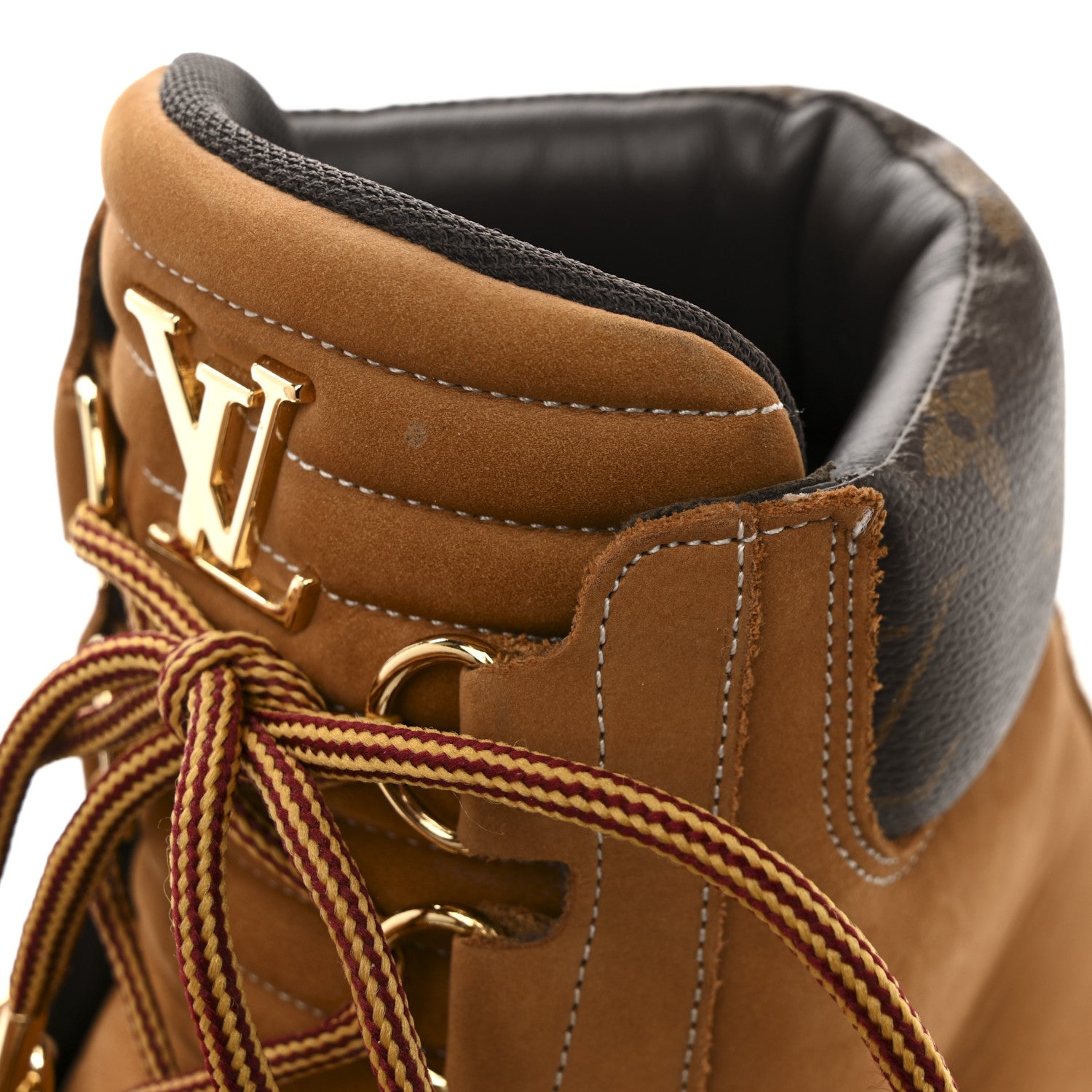Louis Vuitton Suede Calfskin Monogram Mens Creeper Ankle Boots 9.5