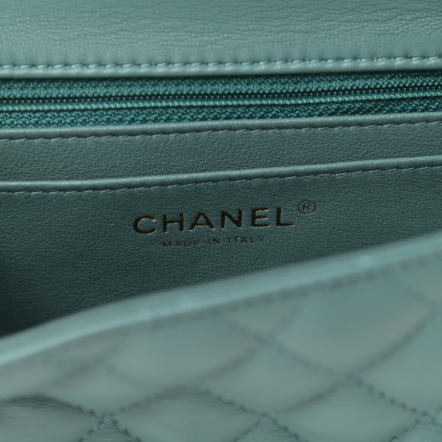 Chanel Lambskin Quilted Mini Square Flap Green 6 of 11