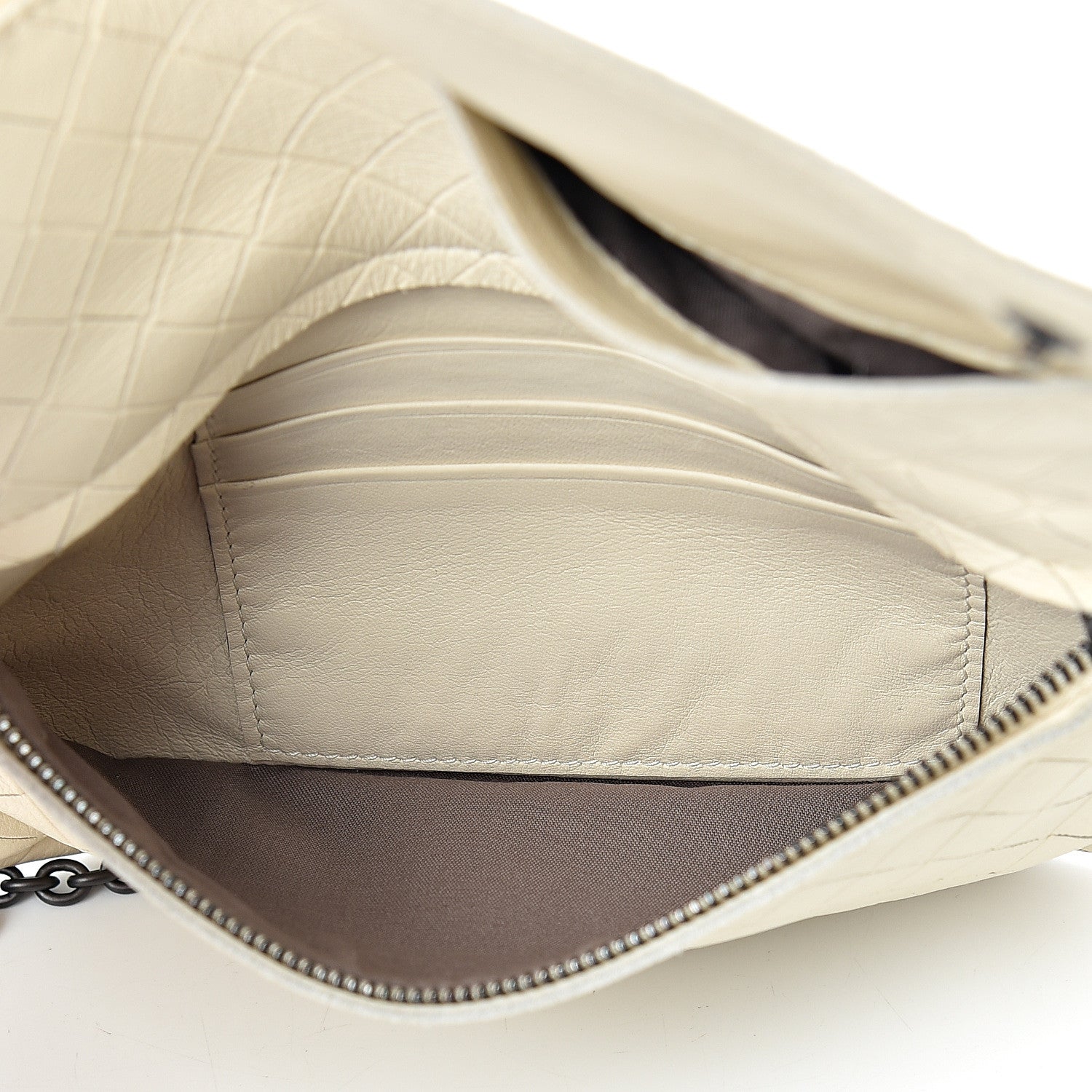 Bottega Veneta Nappa Intrecciato Mini Chain Messenger Bianca 5 of 13