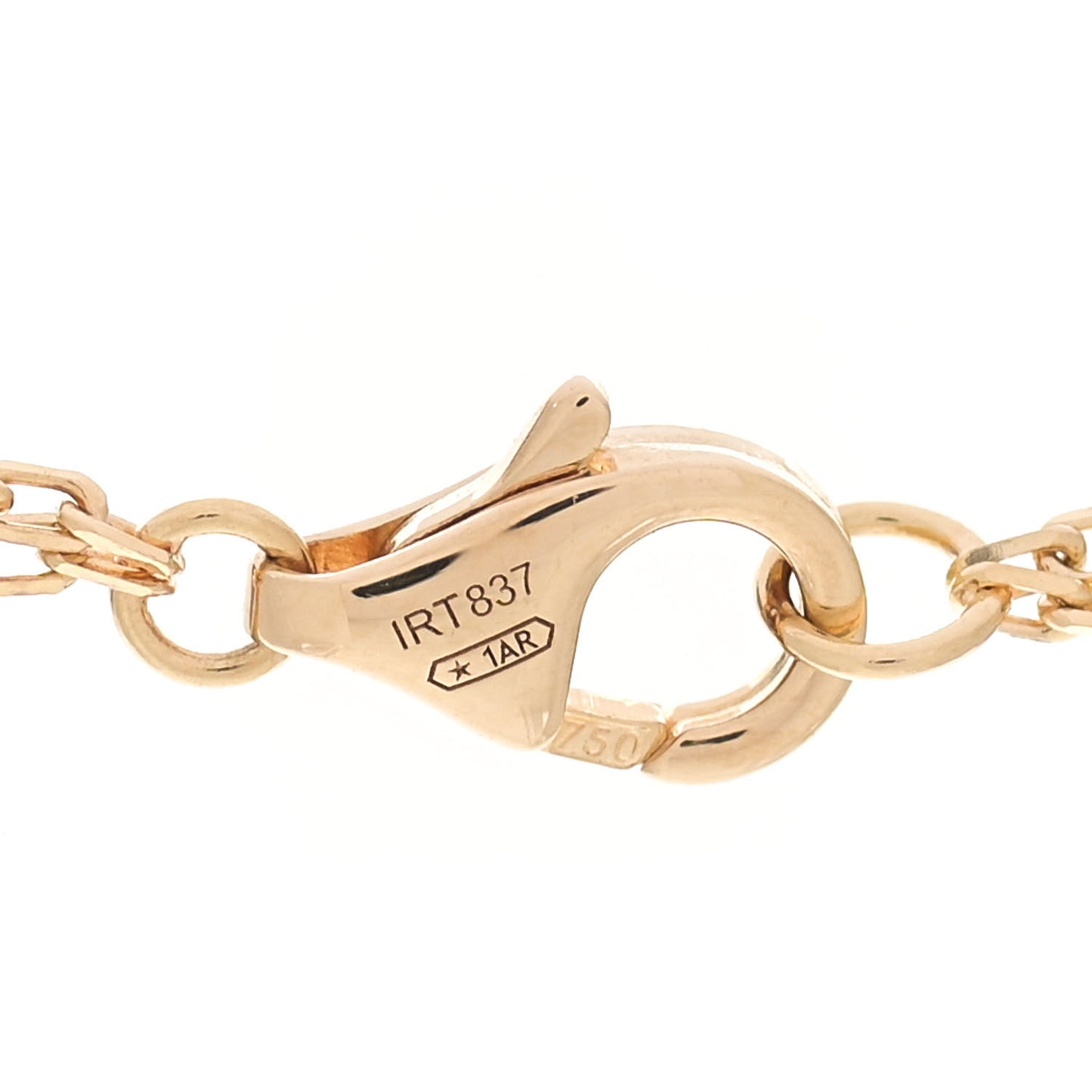 18K Yellow Gold 2 Diamond LOVE Necklace