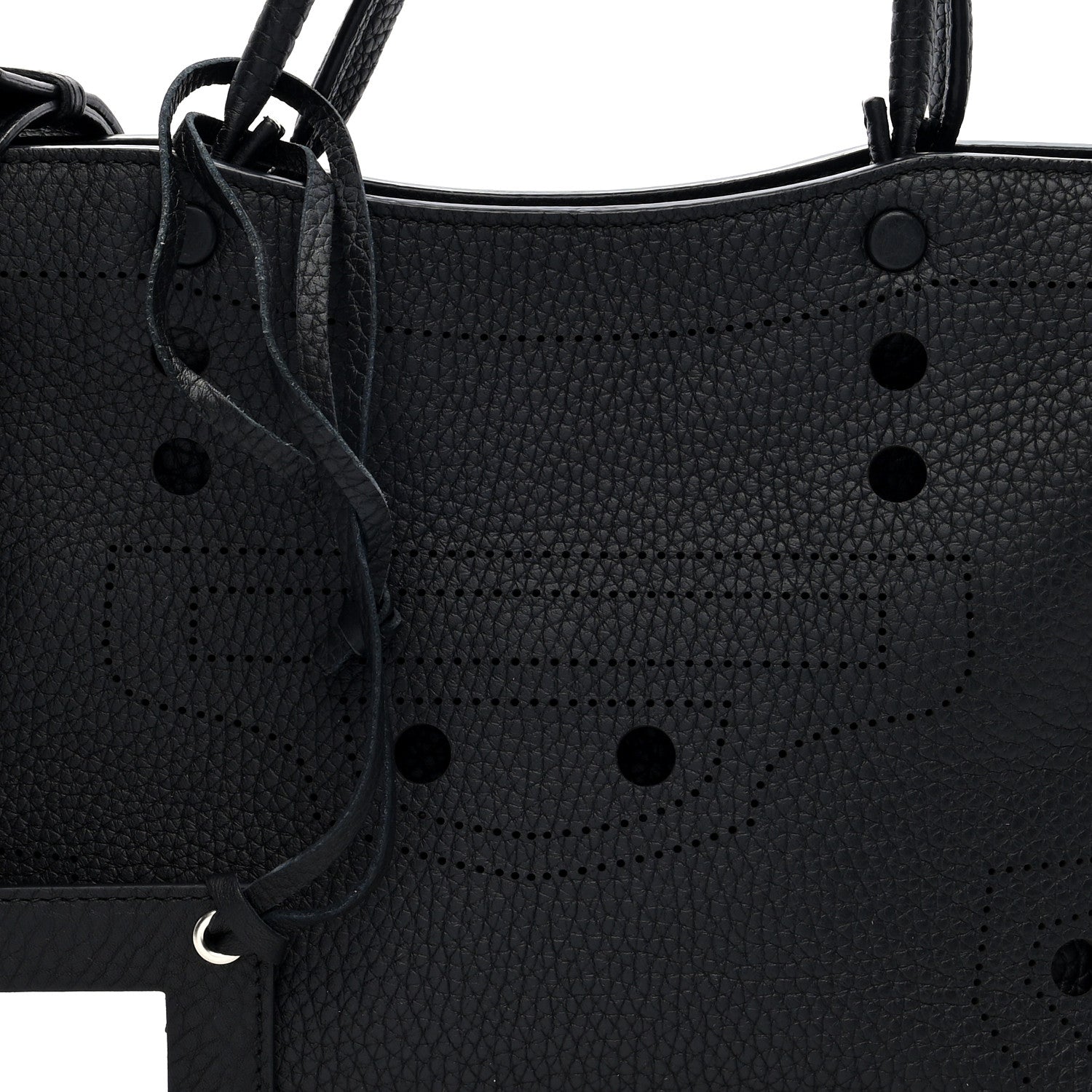 Balenciaga Veau Grana Perforated Blackout Hardware S City Black 9 of 11