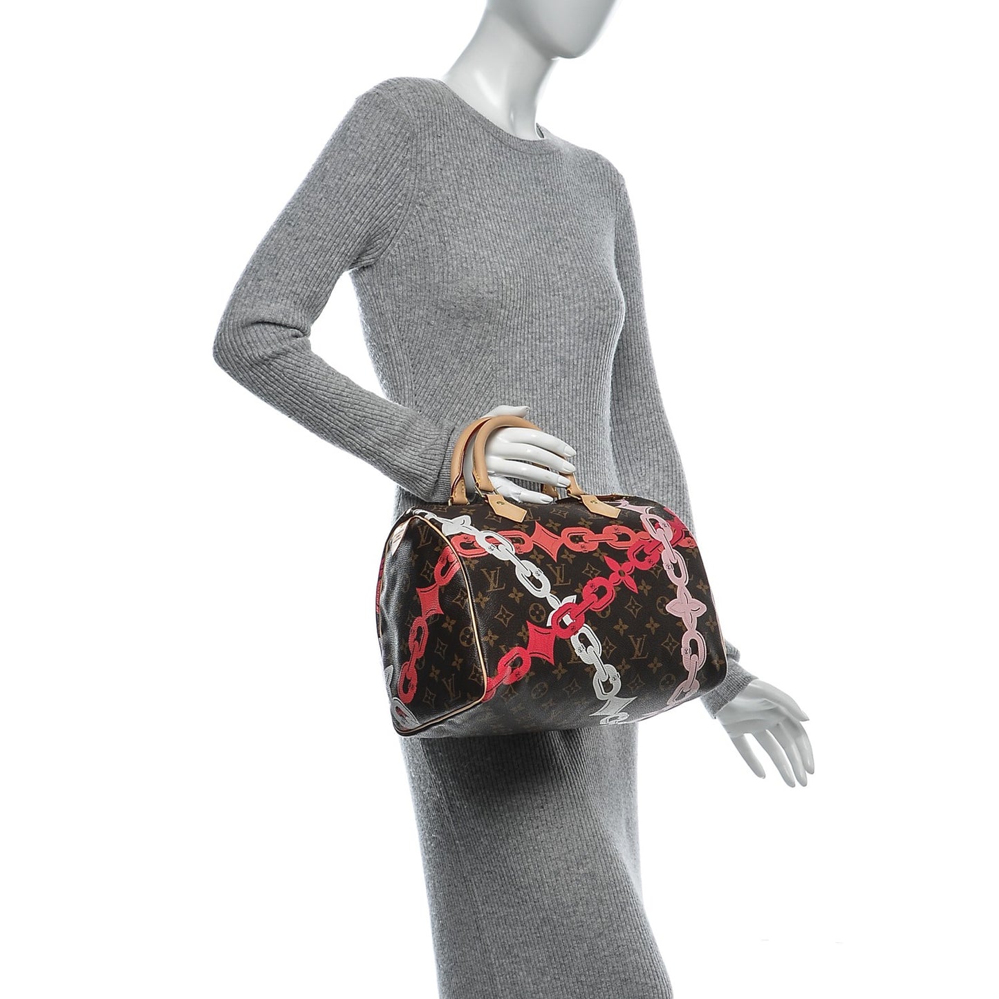 Monogram Bay Speedy 30 Rose Ballerine Poppy