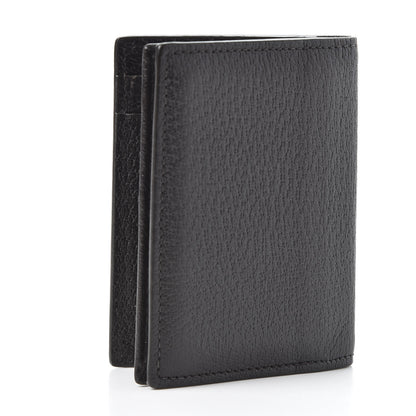 Gucci Calfskin Boar Effect GG Marmont Card Case Dark Cocoa 2 of 10