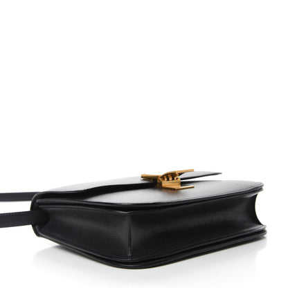 Celine Liege Calfskin Medium Classic Box Flap Bag Black 4 of 11