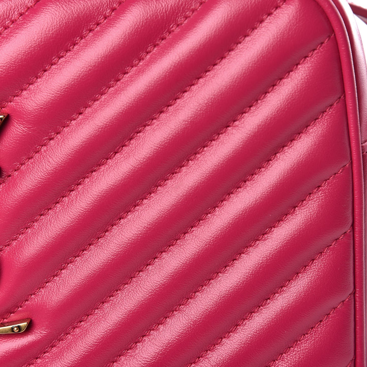 Calfskin Matelasse Monogram Lou Camera Bag Bright Pink