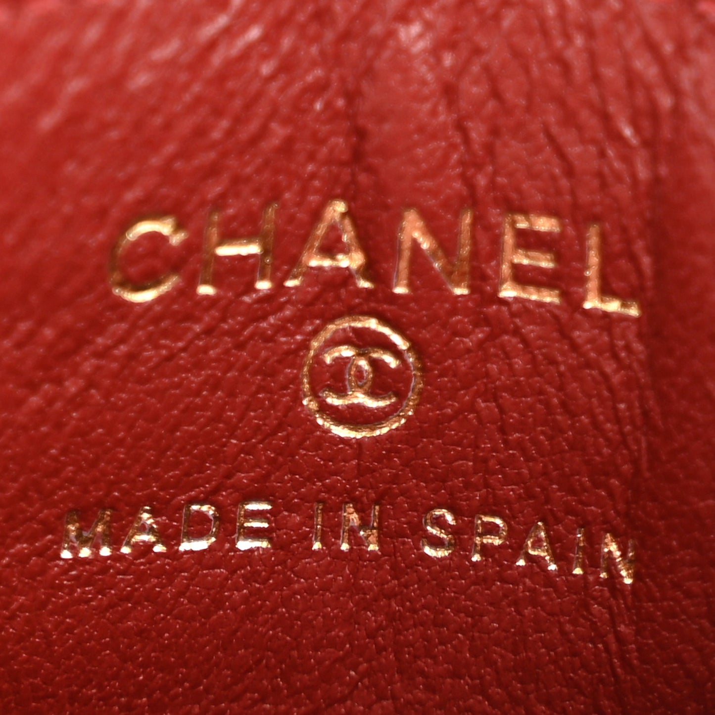 Calfskin Crocodile Embossed Crococo Card Holder Burgundy