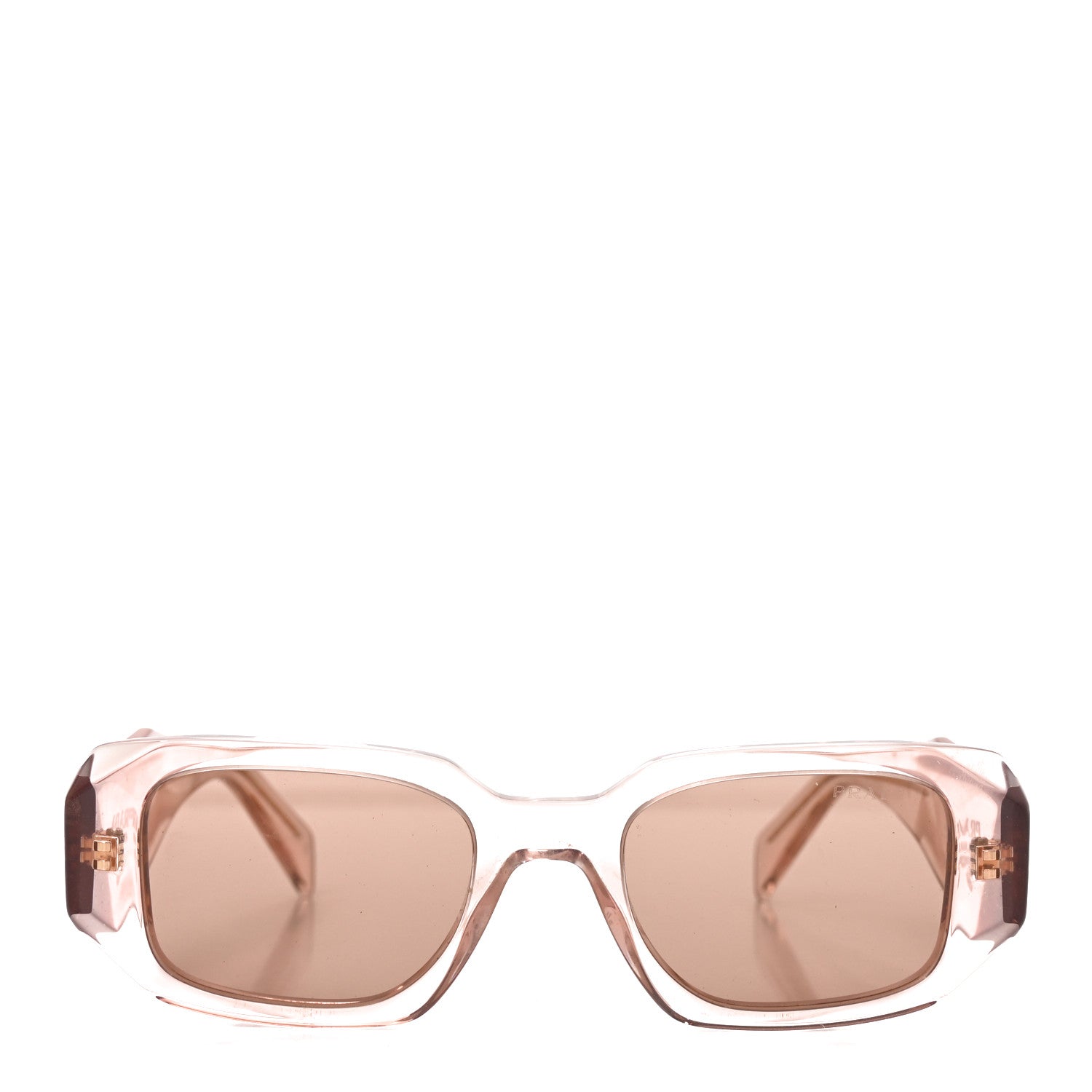 Prada Acetate Symbole Sunglasses SPR 17W Transparent Pink 4 of 12