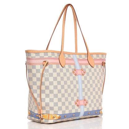 Louis Vuitton Damier Azur Summer Trunks Neo Neverfull MM 4 of 10