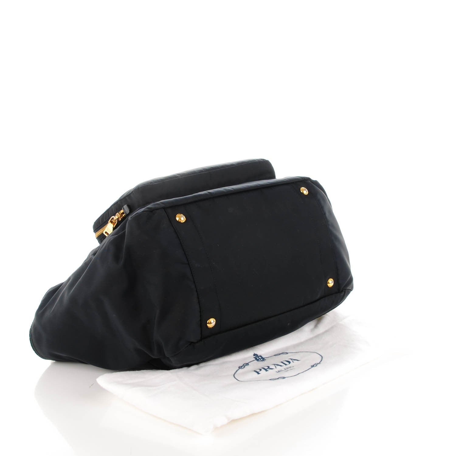 Prada Tessuto Nylon Vela Diaper Bag Blue 4 of 8