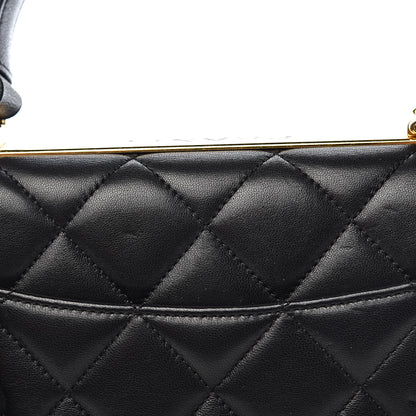 Chanel Lambskin Quilted Small Trendy CC Dual Handle Flap Bag Black 15 of 16