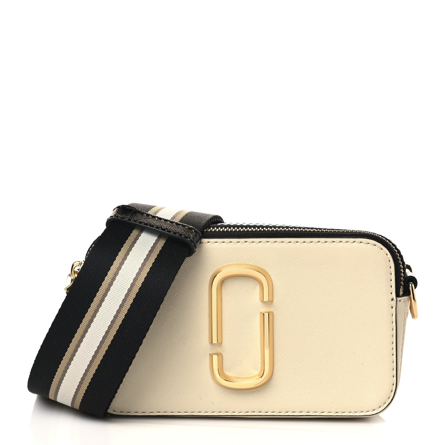 Saffiano Small Snapshot Camera Bag Cloud White Multicolor