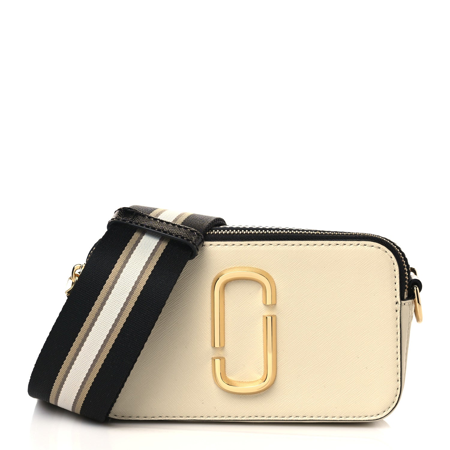 Marc Jacobs Saffiano Small Snapshot Camera Bag Cloud White Multicolor 1 of 9