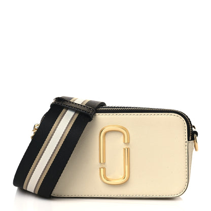 Marc Jacobs Saffiano Small Snapshot Camera Bag Cloud White Multicolor 1 of 9