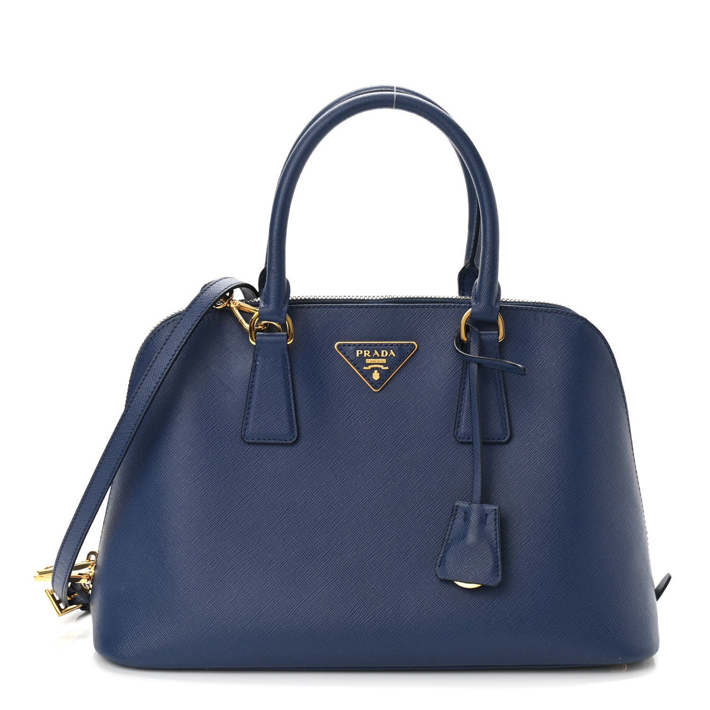 Saffiano Lux Medium Promenade Tote Bluette