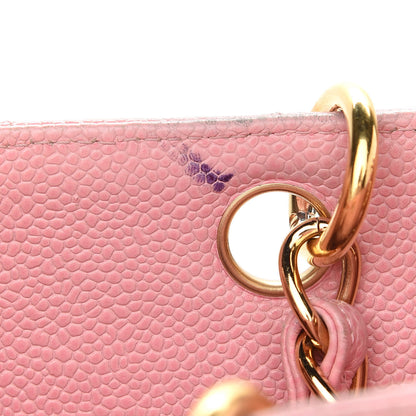 Chanel Caviar Quilted Petit Shopping Tote PST Pink 8 of 12