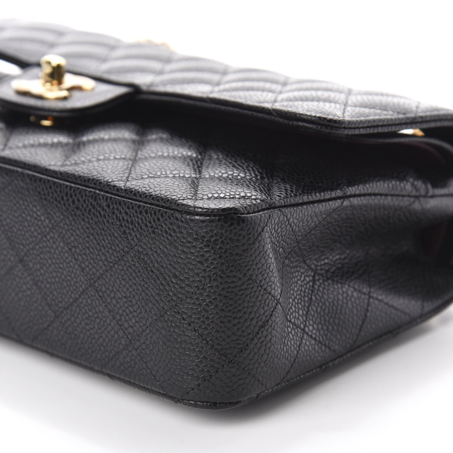 Chanel Caviar Quilted Medium Double Flap Black 7 of 11