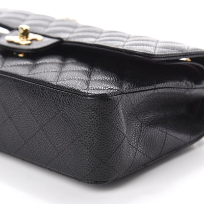 Chanel Caviar Quilted Medium Double Flap Black 7 of 11