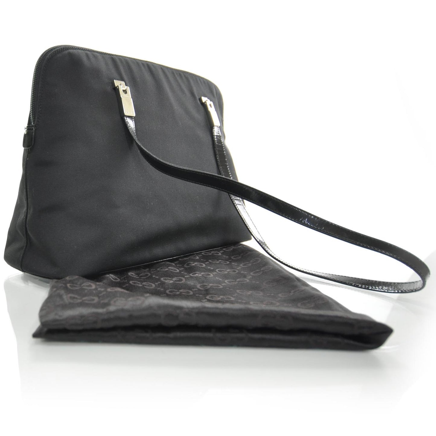 Nylon Shoulder Bag Black