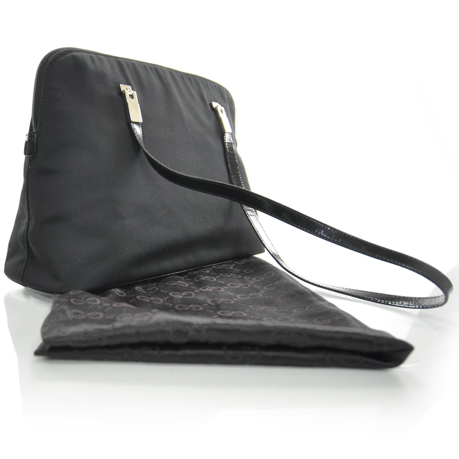 Gucci Nylon Shoulder Bag Black 3 of 9